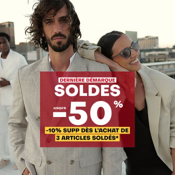 -10% supplémentaires dès l'achat de 3 articles soldès*
