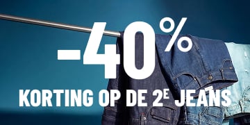 -40% korting op de 2e jeans*