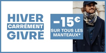 Hiver carrément givré, -15€ sur tous les manteaux*