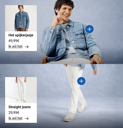 Heren denim: tussenjas & straight jeans