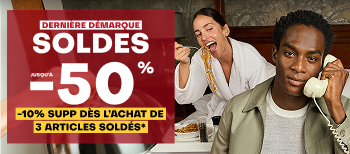 Les Soldes. jusqu'à -50%*