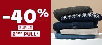 -40% sur le 2ème pull*