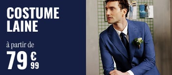 Costume en laine à partir de 79€99