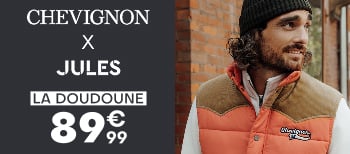 Chevignon x Jules - La doudoune 89€99