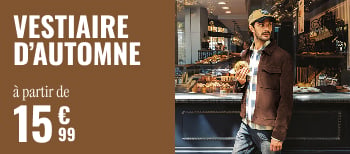 Vestiaire d'automne à partir de 15€99